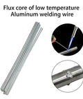 Low Temp Aluminum Welding Rods 20 Pack Flux Free Cored Wire For Quick Welds And Surfacing 0.08 x 10 In rods and welding process