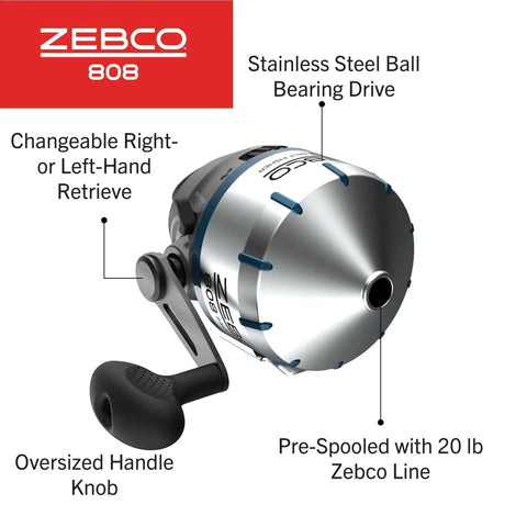 Saltfisher Spincast Fishing Reel 80 Size With Changeable Right Or Left Hand Retrieve Pre Spooled With 20 Pound Line close-up view
