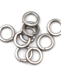Spring lock washers, 304 stainless steel, assorted sizes, about 10 rings.