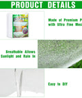 Product details of Ultra Fine Garden Netting 10 X 100 Ft Bird And Insect Barrier for raised beds and patio protection, white mesh