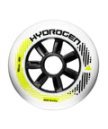 Hydrogen 100mm Inline Skate Wheels 85A Hardness Set Of 8 White For Adults Unisex Pro Grade Replacement Wheels