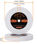 Tough As Nails 400 Grit White Aluminum Oxide Bench Grinder Wheel 6 Inch 1/2 Inch Arbor for polishing glass and steel tools.