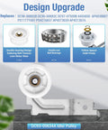 Upgraded Dryer Repair Kit with roller and belt showing DC93-00634A idler pulley with double-bearing design.