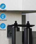 Universal 4 Inch Gate Roller Guide Kit With Nylon Rollers And Black L Bracket Heavy Duty Sliding Gate Hardware installed view