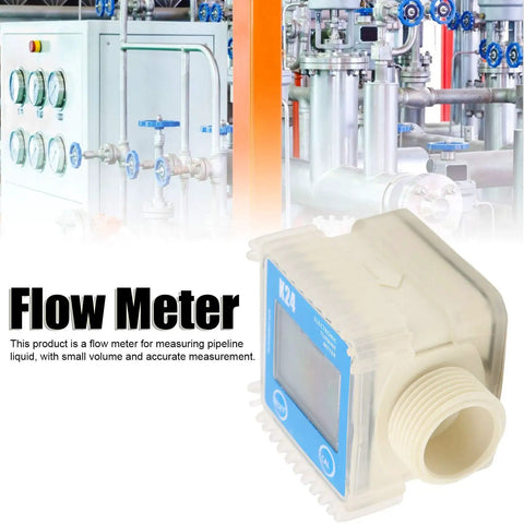 One Inch Gasoline Fuel Flow Meter With LCD Display Pro Grade Anti Drip Easy To Use Flow Meter in industrial setting