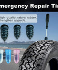 Self Service Tire Repair Screws And Plugs Kit With Screwdriver Three Sizes 100 Pcs For Puncture Repair On Cars Trucks And Trailers Rubber Nails And Plugs Pack Fast Tire Fix