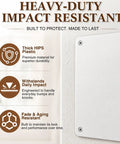 Heavy Duty 4 Pack 17X17 Inch Plastic Drywall Access Panel And Wall Hole Cover showing impact resistance features and quality material.