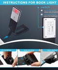 Clip On Bookmark Reading Light For Books In Bed With Adjustable Brightness Levels Soft Eye Friendly LED Built In USB Charge Ideal For Readers And Kids