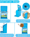Installation steps for Top Shelf Metal Chicken Grit And Oyster Shell Feeder For Backyard Hens Automatic Poultry Coop Dispenser.