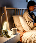 Banana Shaped Table Lamp With LED Night Light Modern Resin Banana Lighting Fixture for Bedroom with Acrylic Frosted Shade