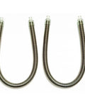 Premium Stainless Steel Milk Tube Upgrade For Jura Coffee Makers, two 9-inch hoses with precision connectors for frothing.
