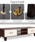 Instructions for installing the Set Of 8 Tough As Nails Square Wooden Couch Legs 4 Inch Tall Replacement Sofa Feet.