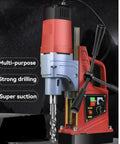 Kickass Portable Magnetic Drill Press Tough As Nails Industrial Grade Workhorse For Heavy Duty Steel And Metal Fabrication With Ac Power Smooth vertical action drill with super suction and strong drilling capabilities.