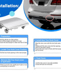 Mercedes Benz Chrome Rear Bumper Tow Hook Eye Cap Cover Replacement Fits 2015 2019 ML GLE GL GLS W166 W292 Models 1668852323