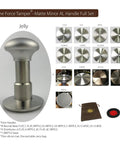 Top Shelf 58.5mm Espresso Tamper Kit Featuring Matte Aluminum Jellyfish Handle And Food Grade Stainless Steel Base with various disc patterns.