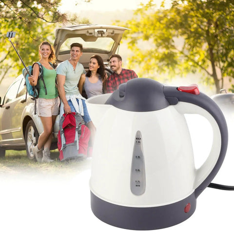 Dash Approved 24V Car Kettle 1000Ml Portable Water Heater Bottle with stainless steel interior for quick coffee or tea.