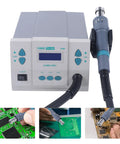 Powerhouse 1000W 110V Digital Hot Air Rework Station With LCD Display, Brushless Turbine Fan, Soldering Hot Gun shown with PCB usage