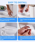 Tank To Bowl Gasket Kit For Champion 4 Toilet Repair Heavy Duty Seal To Stop Leaks Easy Install Replacement For AS738756-0070A Toilet Tank Gasket Ring For Worn Cracked Or Aging Couplings. Installation steps for toilet tank gasket kit with bolts, washers, and seal.