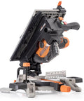 8-1/4 Inch Convertible Miter And Table Saw For Wood, Plastic, Metal Cutting, 0-45 Degree Bevel, +/-45 Degree Miter