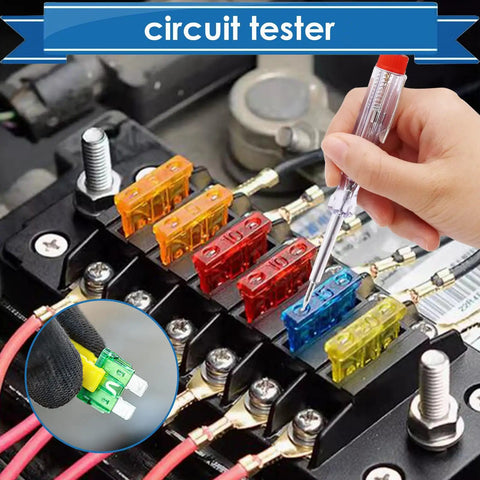 Using tester from All In One Car Fuses Kit With Puller And Tester 317 Piece Blade And Cartridge Fuses Standard Mini Low Profile