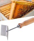 Bee Extractor Shovel For Beehives With Wood Handle Queen Bee Excluder Cleaner Frame Scraper Tool For Beekeeping next to beehive frame