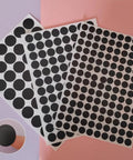 580 Pcs Self Adhesive Screw Hole Caps Set, Black Dust Proof Covers For 12mm 15mm And 21mm Holes, 6 Sheets With 3 Sizes
