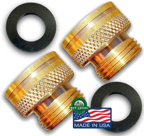 Vacuum Breaker Hose Adapter Turns An Anti Siphon Spigot Into A Straight Through Connection, Easy Garden Hose Conversion, Made In USA