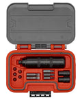 13 Piece Impact Hand Driver Set With Black Oxide Phillips And Slotted Insert Bits One Quarter Inch Hex Blow Mold Case Uninsulated