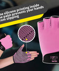 Light Pink Watersports Rowing Gloves With Ultra Grippy Silicone Palm For Women And Men Anti Slip Grip For Indoor Rowing Sculling Kayak SUP Dragon Boat Outrigger Canoe And More Size XS Fits 5.5 To 6.5, showing silicone grip detail and hand model