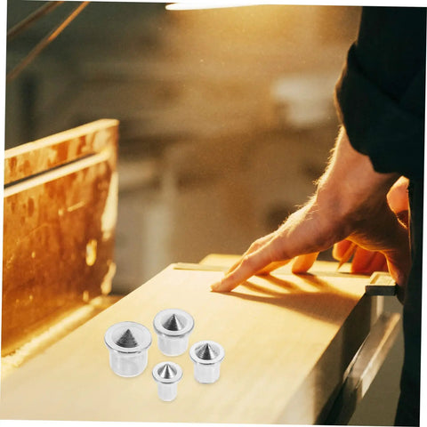 Pro Grade Dowel Centering Pins For Woodworking Center Transfer Plugs For Precise Hole Alignment Handy Marking Tool Set in use