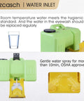 Heavy Duty Eyewash Station 9 Gallon Gravity Flow Wall Mounted Indoor Outdoor With Quick Activation OSHA Approved 35L Unit