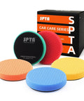 Five Pack 6.5 Inch Buffing Polishing Pads For 6 Inch 150mm Backing Plate Car Buffer Polisher Kit Includes T120 Green Heavy Cut Pad