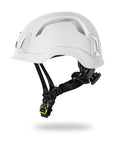 Hi Viz Safety Helmet Zenith X ANSI Compliant White With Adaptive Fit System DRY Plus Moisture Wicking Fabric Internal Layer Side View