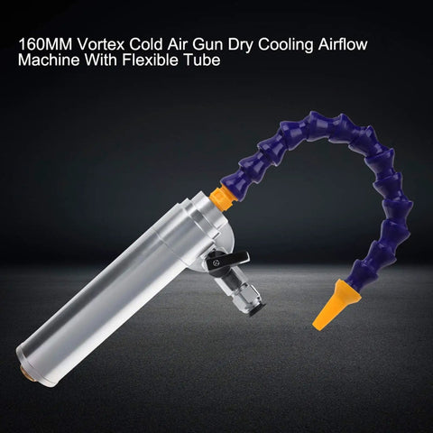 Pro Grade Cold Air Drying and Cooling Gun for Fast Projects, 6.9 Bar Tool Delivers 1000Btu with 160mm Vortex Nozzle