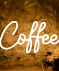 Coffee Neon Light Sign USB Powered Wall Or Table Decor For Home Kitchen Cafe Bar Warm White 11.8 Inch Mood Builder