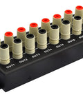 8 Port DC Power Distribution Strip With Banana Jack Outputs Heavy Duty Pro Lab Power Splitter For 0 To 60V DC 50 Amp Input