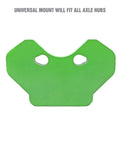 Green universal mount for Wheel Bearing Removal Tool Kit for Axle Bolted Hubs With Reinforced Striking Plate And Universal Mount
