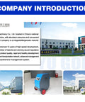 Company introduction for Henan Yugong Machinery Co., Ltd. showing facilities and products in various angles.