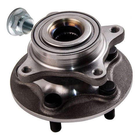 Front view of Land Rover Discovery 3 Front Wheel Bearing Hub Assembly Kit LR014147 Drop In Replacement With Easy Install