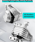 Front right engine mount hydraulic with OE number 68192831AD for 2014-2021 Cherokee and 2015-2019 Chrysler 200 2.4L.