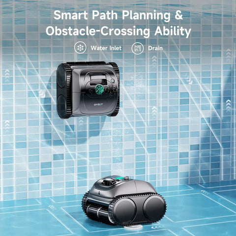 Cordless Robotic Pool Cleaner For Inground And Above Ground Pools, 4-In-1 Cleaning, Wall And Waterline Scrubbing, Smart Navigation