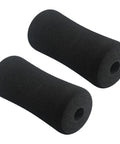 Gym Grade High-Density Foam Foot Pads For Weight Leg Extensions, 7 Inch Roller Pads with Black Tube Sponge Covers, 2 Pack