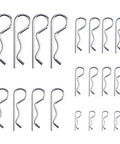 Twenty Pcs R Clips Retaining Pins Tough As Nails Heavy Duty Zinc Plated Split Pin Hitch Pin Set For Tow Truck Lock Systems