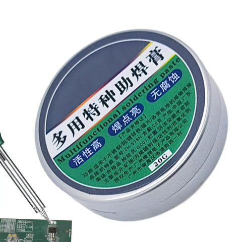 20g tin of Flux Gel For Soldering Pro Level Ease Precision Paste For Circuit Repairs PCB Maintenance And Soldering Chips