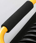 Close-up of Spot Lighting 50W Led Rechargeable Construction Floodlight handle with textured grip for secure use.