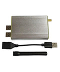 Shari PiHat Portable On The Go SA818 Ham Allstar Radio Interface for Raspberry Pi with USB C adapter and antenna, compact silver design.