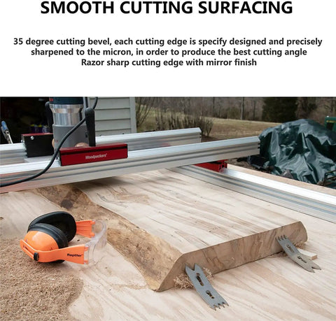CNC Spoilboard Surfacing Router Bit 1 Inch Cutting Diameter 1 Quarter Inch Shank 2+2 Flute Pro Grade For Woodworking use