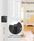 12 Pack 4 Inch Matte Black Exterior Door Hinges With Five Eighths Radius And Square Corners on door frame, anti rust