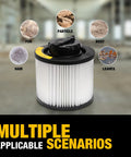 Cartridge Vacuum Filter Replacement For 4 To 5 Gallon Shop Vac Fits Most DXV Series DXV04T DXV05P DXV05S DXV08S DXV06G