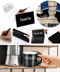 Engineer Gift Set For Men Includes 12 Oz Enamel Mug Socks Ballpoint Pen With Gift Box Thank You Card And Envelope shown in collage
